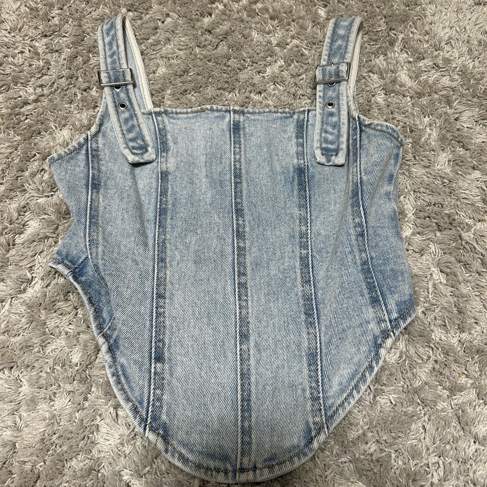 Women’s Denim Light Wash Top XXS